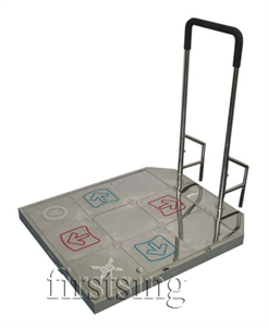 Show details for FirstSing  PSX2071 TX6000 Metal Dance Platform Platinum with Rail Picture of FirstSing  PSX2071 TX6000 Metal Dance Platform Platinum with Rail