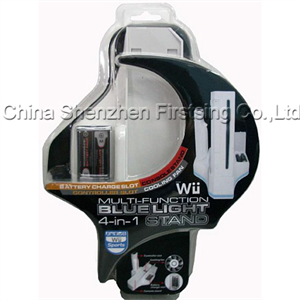 Agrandir l'image de FirstSing FS19030 4in1 Multi-function Blue Light Stand  for  Nintendo Wii  Image de FirstSing FS19030 4in1 Multi-function Blue Light Stand  for  Nintendo Wii
