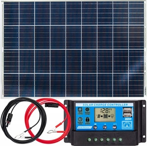 SOLAR PANEL SOLAR BATTERY 100W 12V REGULATOR の画像