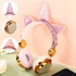 Picture of Over-ear Wired Earphones Noise Reduction Headphones Unicorn Gold Color