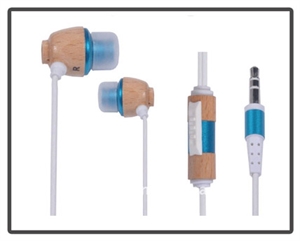 Show details for Wooden Earphones Picture of Wooden Earphones