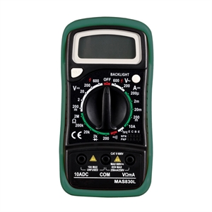 Show details for Digital Multimeter Handheld DMM 1999 Counts LCD Display AC DC Tester Picture of Digital Multimeter Handheld DMM 1999 Counts LCD Display AC DC Tester