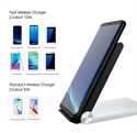 Picture of Firstsing 10W 2 coils Foldable Qi Fast Wireless Charger Wireless Charging Pad for Samsung Galaxy S8