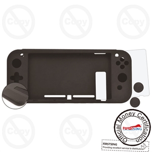 Show details for Firstsing Screen Protector Console Joy-Con Case and Silicone Thumb Stick Cap for Nintendo Switch Picture of Firstsing Screen Protector Console Joy-Con Case and Silicone Thumb Stick Cap for Nintendo Switch