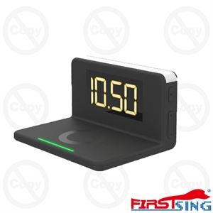 Show details for Firstsing Multi-Function Three-in-one Qi 10W Fast Wireless Charger Night Light Desktop Desk Alarm Digital Hd Clock Vertical Bracket Picture of Firstsing Multi-Function Three-in-one Qi 10W Fast Wireless Charger Night Light Desktop Desk Alarm Digital Hd Clock Vertical Bracket