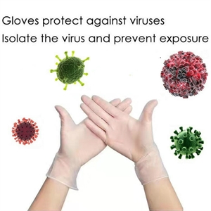Agrandir l'image de Disposable PVC Gloves Clear Medical Beauty Food Rubber Firstsing Image de Disposable PVC Gloves Clear Medical Beauty Food Rubber Firstsing