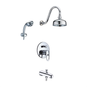 Single handle in-wall shower mixer の画像