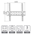 Picture of 50 inch Fixed Flat Panel TV Wall Mount Bracket