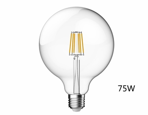 Изображение LED Globe Light Bulb Clear Glass Lamp