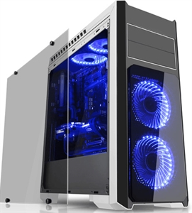 Show details for Double deck Tempered Glass ATX Standard Computer Case Picture of Double deck Tempered Glass ATX Standard Computer Case