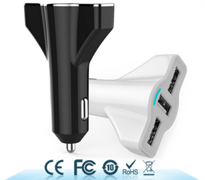 Show details for 5.2A   3 USB Ports Aircraft-Shaped Rapid USB Charger Car Charger With LED Light Picture of 5.2A   3 USB Ports Aircraft-Shaped Rapid USB Charger Car Charger With LED Light