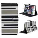 Image de New Stripe Pattern PU Leather flip Case Cover For iPhone6 