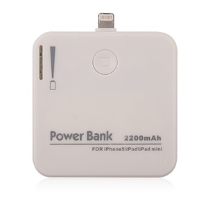 Agrandir l'image de Power Bank For iPhone5 iPad mini 2200mAh Image de Power Bank For iPhone5 iPad mini 2200mAh