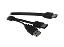 Picture of eSATAp (Power over eSATA) to eSATA +USB 5V cable