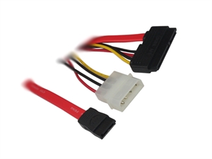 Show details for SATA 22pin to SATA 7pin+Molex 4pin cable Picture of SATA 22pin to SATA 7pin+Molex 4pin cable