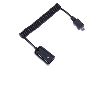 Show details for icro USB Male Coil Cable Picture of icro USB Male Coil Cable