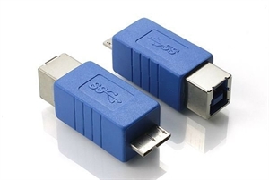 Show details for USB 3.0 Micro B Male to B Female Adapter Picture of USB 3.0 Micro B Male to B Female Adapter