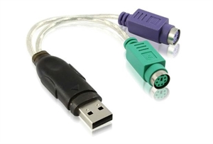 Show details for USB to PS/2 adapter cable Picture of USB to PS/2 adapter cable