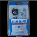 Image de 3in1 heart-shaped earphone with FM radio for