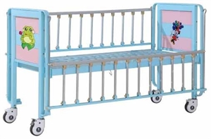 Изображение 1-Part Bedboard Hospital Baby Crib With Full Length Steel Side Rails ( Load 250kg )