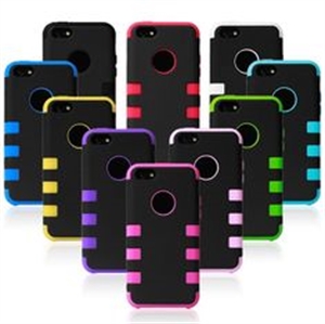Picture of Shock-Proof Hybrid Rugged Armor Silicone Rubber iPhone 5C Protective Cases Cover Pouch