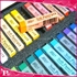 Picture of colorful hair chalk for the beauty